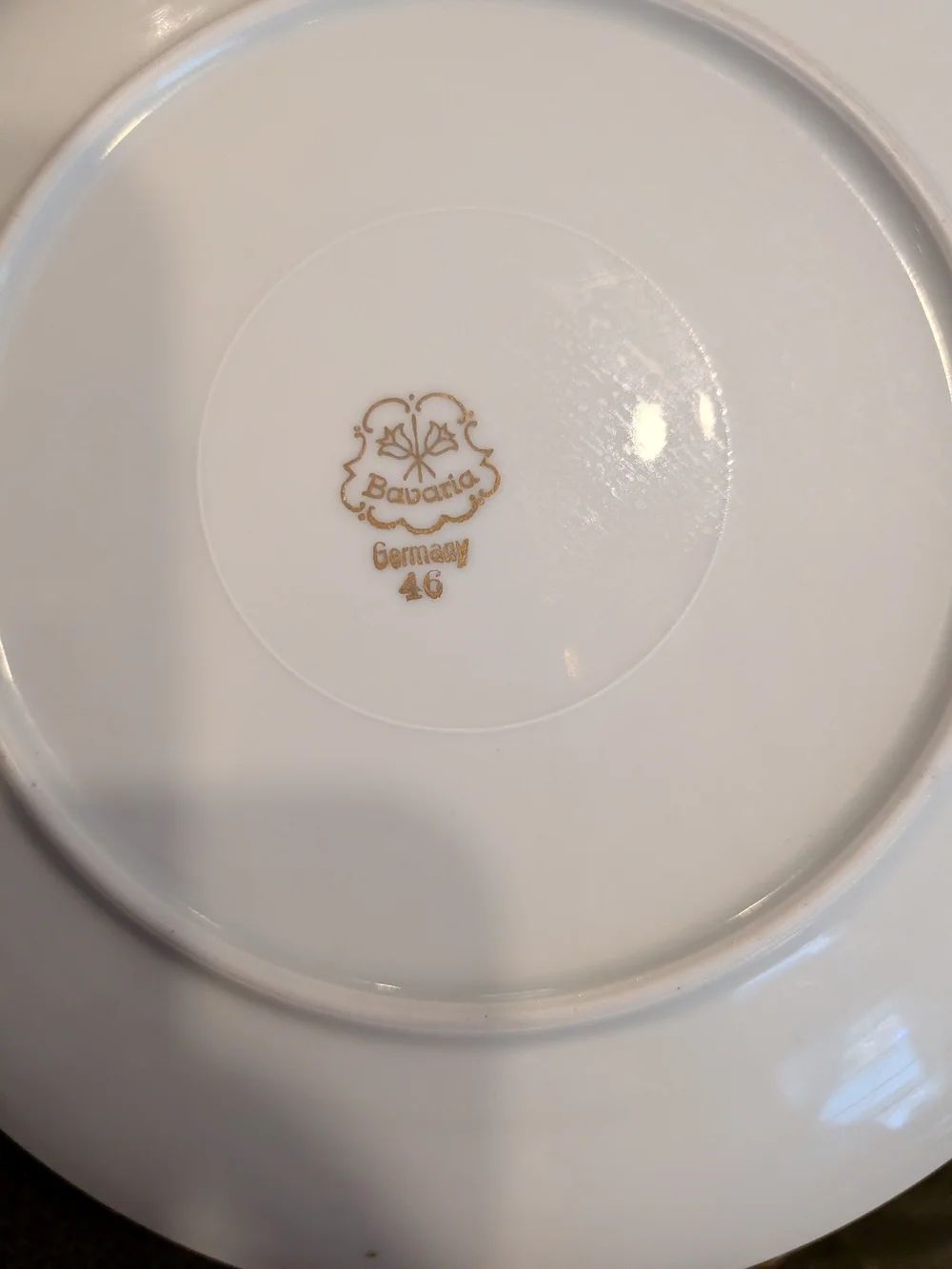 Vintage 1950s White Plate 7.5